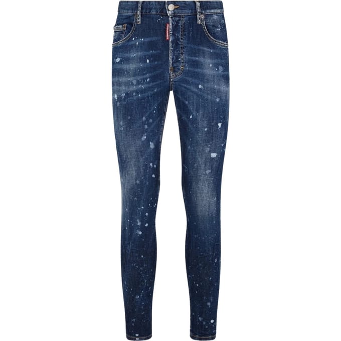 Dsquared2 Super Twinky Jean Splatter-ontwerp blauwe jeans