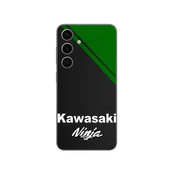 Coque - Kawasaki - Galaxy S24 - Souple - Noir - Logo Ninja Moto