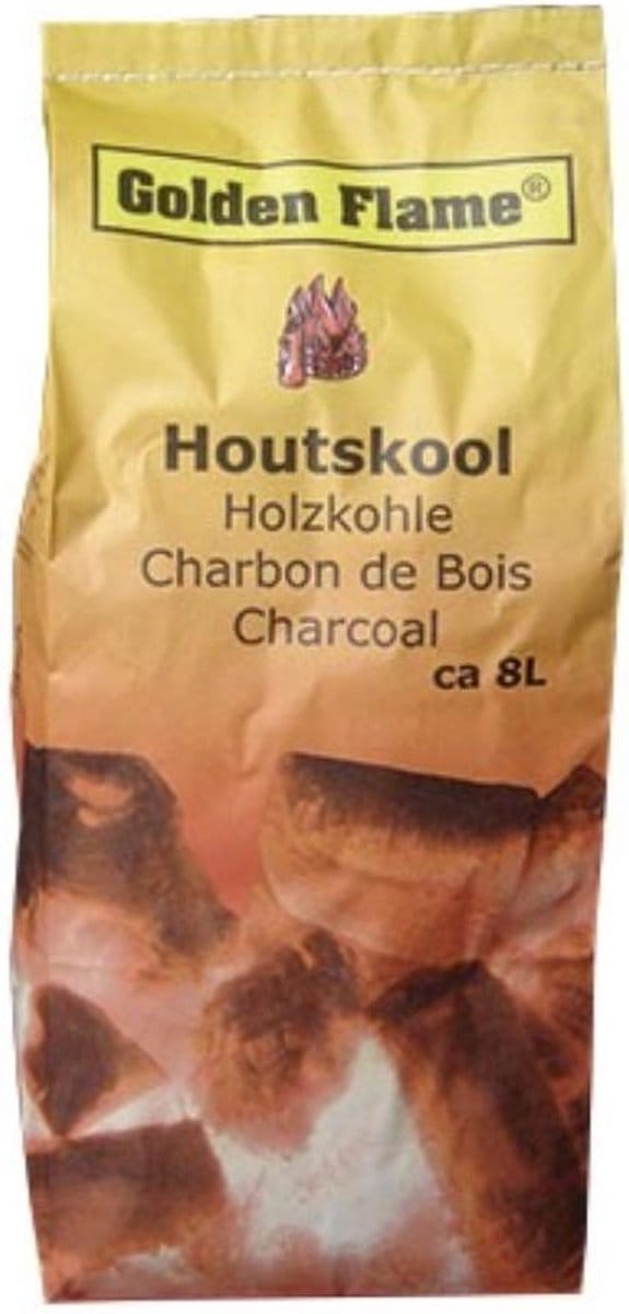 Golden Flame Houtskool - Duurzaam - 8 liter - FSC-Gecertificeerd