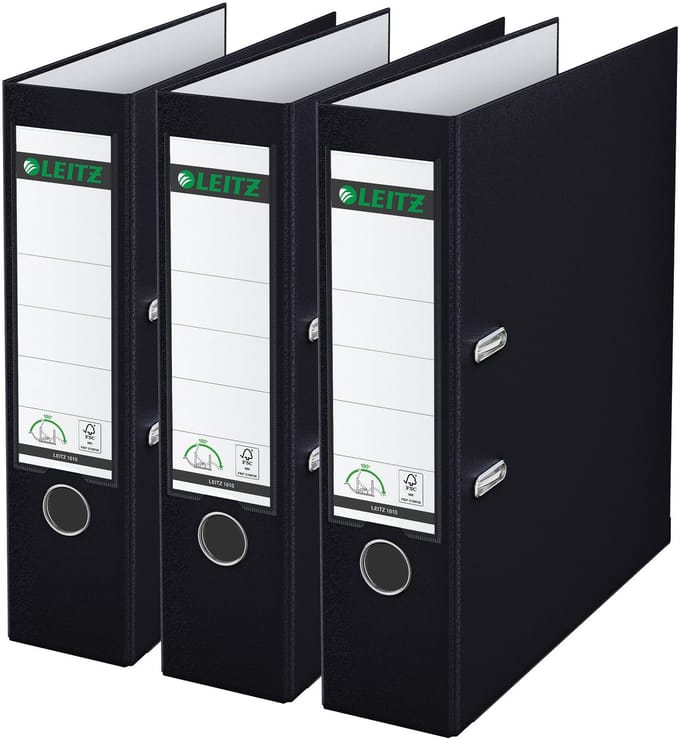 Ordner leitz 180° 1080 3 stuks zwart | 6 stuks