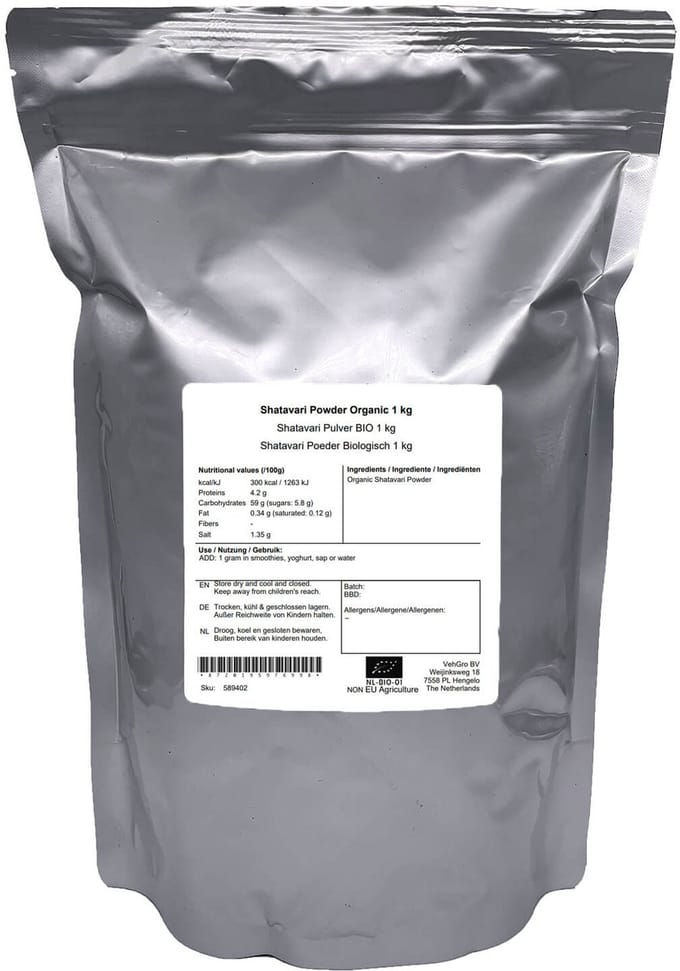 Shatavari Poeder - 1 Kg - Holyflavours