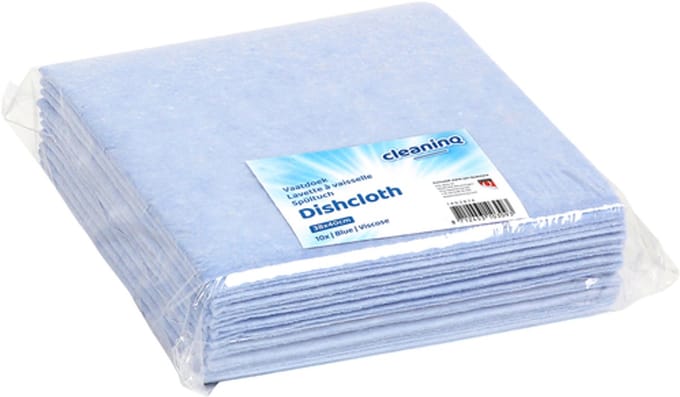 Werkdoek cleaninq viscose 38x40 cm bl 125gr 10st | 20 stuks