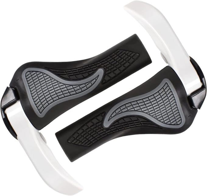Ergonomische Fietsstuurgrepen 22,2 mm met Hoorns en Lock-On Systeem