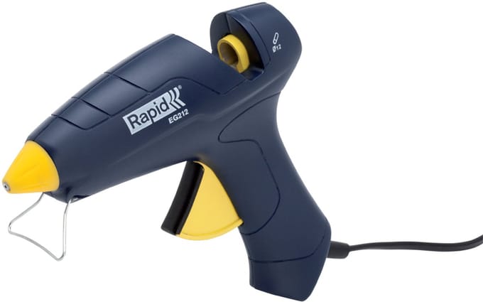 Rapid EG212 - Lijmpistool- Bedraad - Met verstelbare standaard- D12mm - Blauw