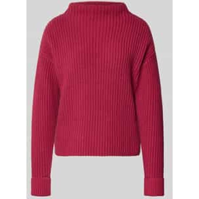 Regular fit pullover met turtleneck van katoenmix, model 'SELMA'
