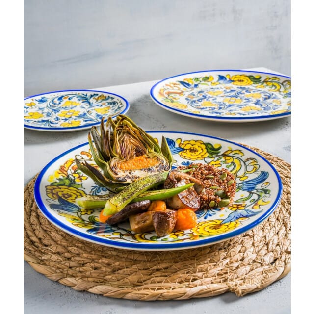 Bonna Dinerbord - Albufera - Porselein - 27 cm - set van 6