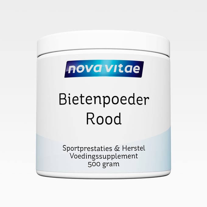 Nova Vitae - Rode Bietenpoeder - 100% Zuiver - Sportprestaties en Herstel - 500 gram