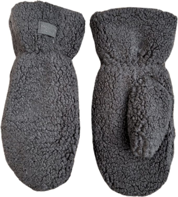 Wanten dames - Warme voering - Antraciet/zwart - One size