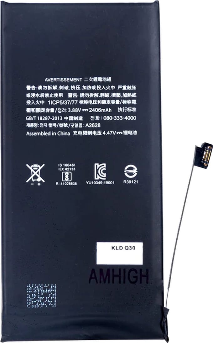 iPhone 13 Mini Batterij TI-Chip – Premium – Zwart