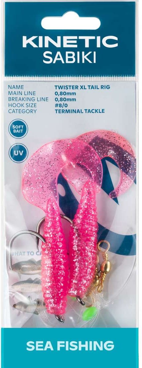 Kinetic Twister onderlijn | Pink Silver