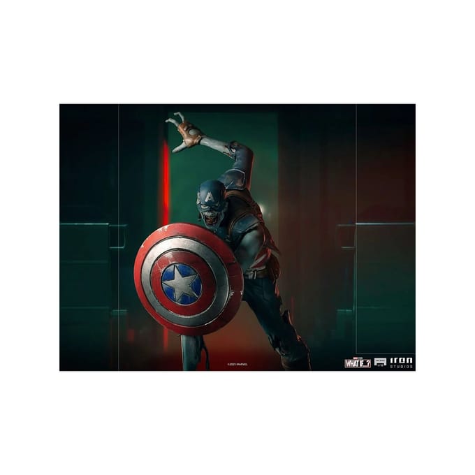 Iron Studios - Marvel What If ... : 1:10 Art Scale Statue (Zombie Captain America) 22cm - Figuur