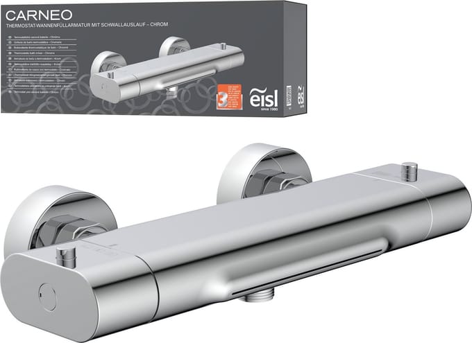 EISL CARNEO Thermostatische Badkraan - Mengkraan - Met Waterval Uitloop - Chroom