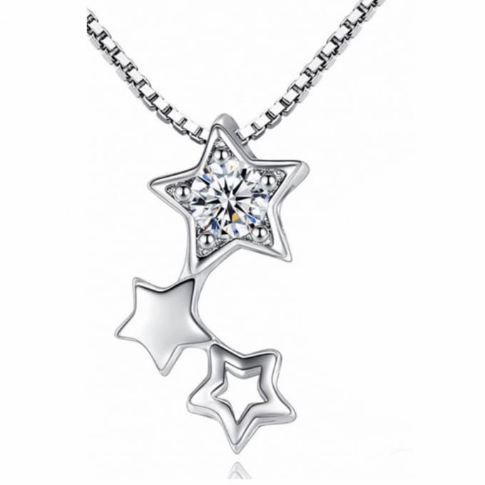 Ketting-Isa-Zilver-Zirkonia - Charme Bijoux