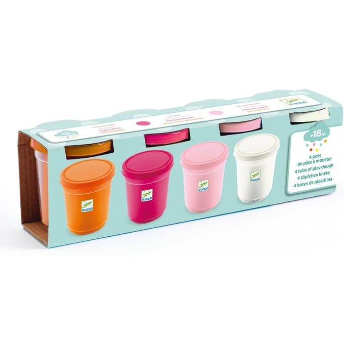 DJECO klei ultra soft 4 kleuren sweet 18 mnd+