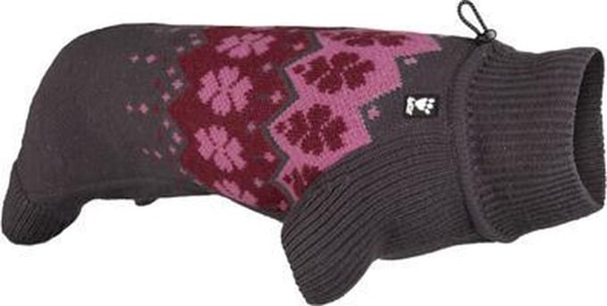 Hondentrui - Hurtta Comfort Knit - Paars/Grijs - Rug 20cm/Borst 32cm