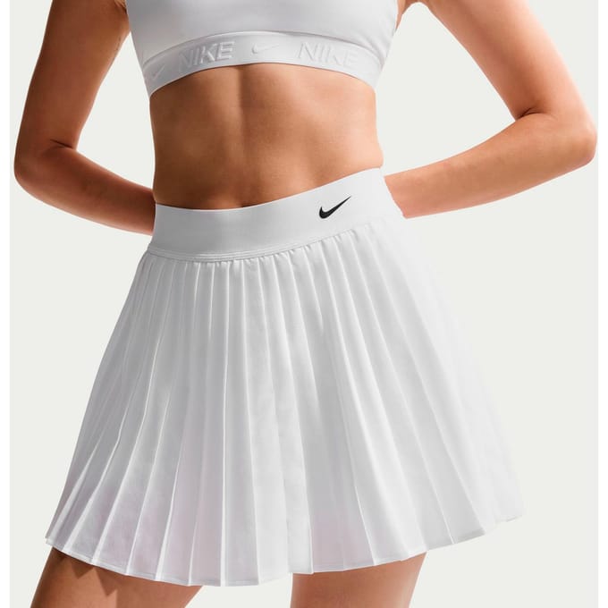 Nike Dri-Fit Victory High Rise Pleated Rok Dames-wit