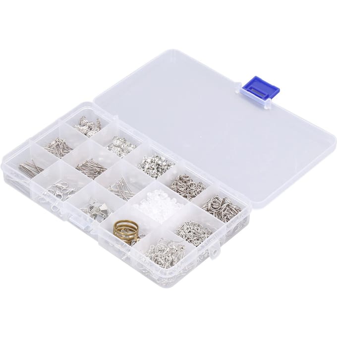 Kit de Fabrication de Bijoux Premium Métal Large Application Kit de Fabrication de Colliers avec Pince à Bec Rond white