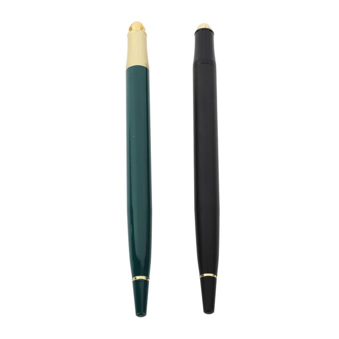 2 STuks Microblading Pen Aluminiumlegering Semi-Permanente Handmatige Tatoeage Pen voor Wenkbrauwen Lippen Eyeliner gray