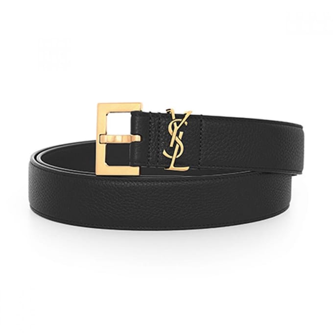 Saint Laurent 634440 Dti0w 1000 Cassandra Monogram Vierkant Goud Riem 634440 DTI0W 1000 (105) black