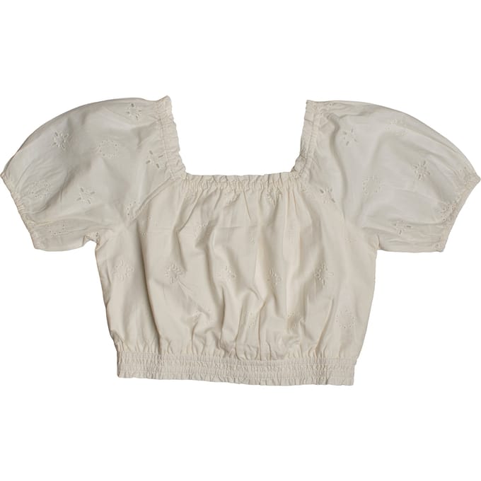 Korte blouse met ruches 601092 voor meisjes