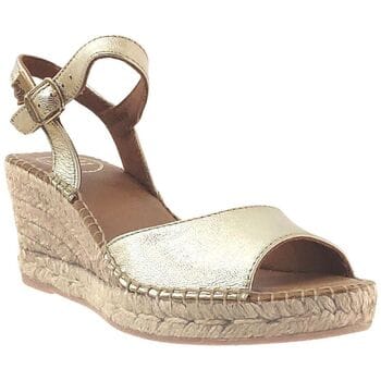Dames leren espadrille met sleehak | SIA-P