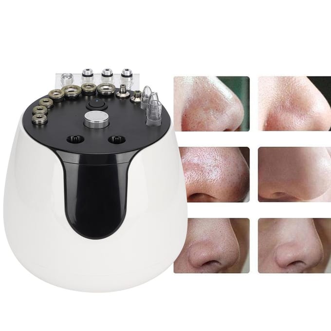 Diamond Dermabrasie Gezichtsreiniging Mee-eter Verwijdering Thuis Schoonheidsmachine US Plug gray