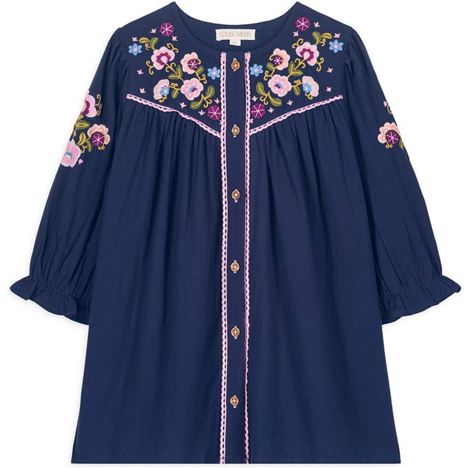Louise Misha Dress Floriane Midnight Maat: 6M | Jurken Outlet | kids | Blauw