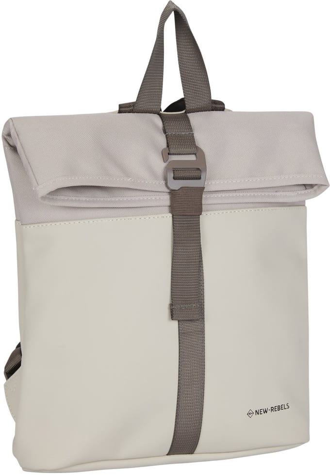 New Rebels Backham Los Angeles Beige 7L Rolltop Rugtas Waterafstotend