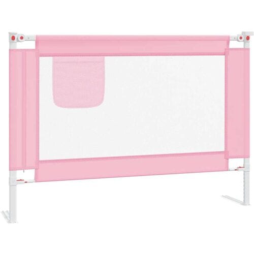 vidaXL - Bedhekje - peuter - 90x25 - cm - stof - roze