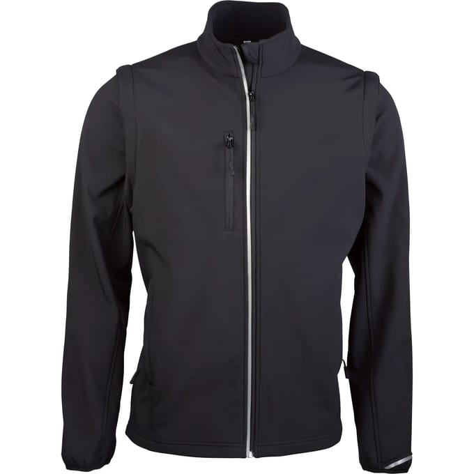 PROACT® Softshell met afritsbare mouwen PA323 - Black - 4XL