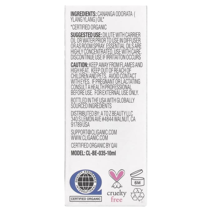 100% Pure Essentiële Olie, Ylang Ylang, 10 ml (0.33 fl oz)