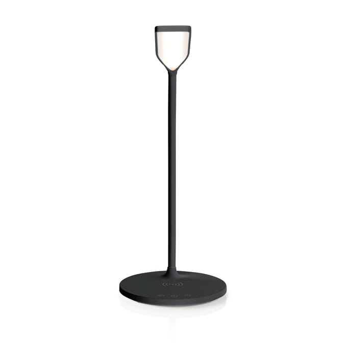 Nedis Bureaulamp met Draadloze Oplader – LED – Touch Dimbaar – Timer – Leeslampje – Zwart