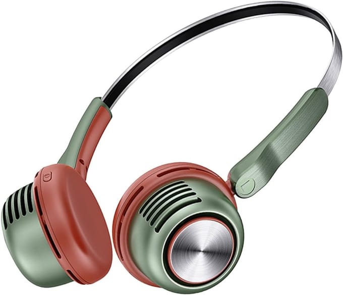 KZQ Draagbare Bladloze USB Nekventilator Oplaadbaar Handenvrij Milieuvriendelijk
