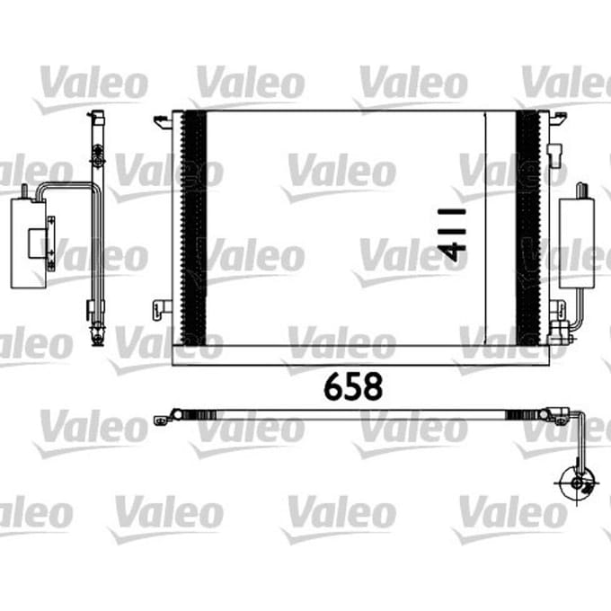 Condensator, airconditioning VALEO 817648
