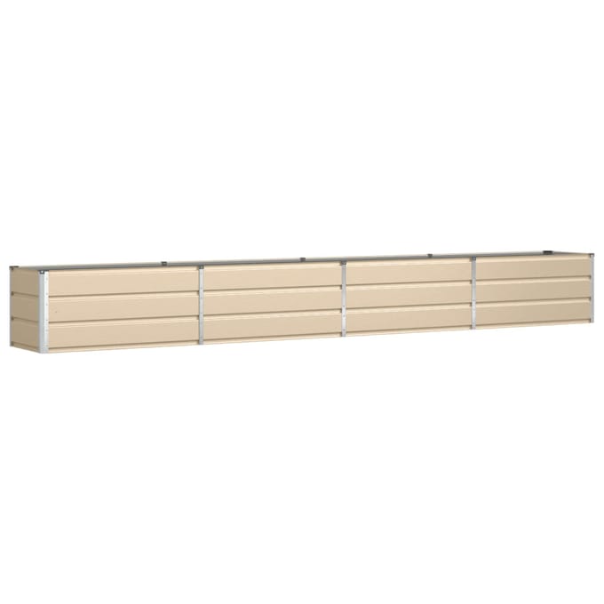 vidaXL - Plantenbak - Ivoor - 385 - x - 50 - x - 45 - cm - Gegevens - staal