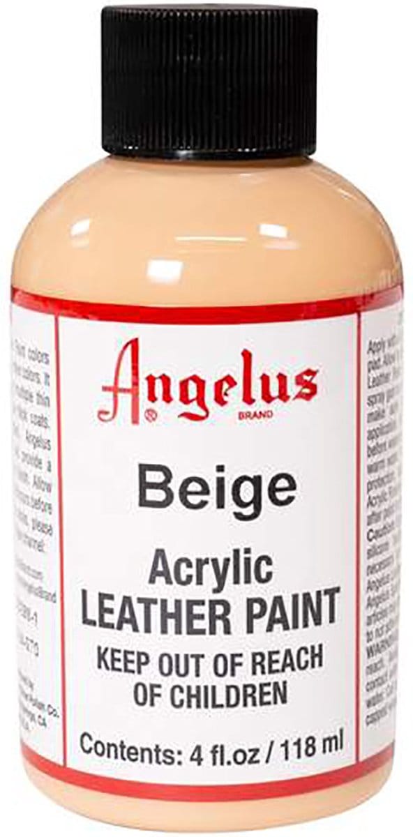 Angelus Leather Acrylic Paint - textielverf voor leren stoffen - acrylbasis - Beige - 118ml