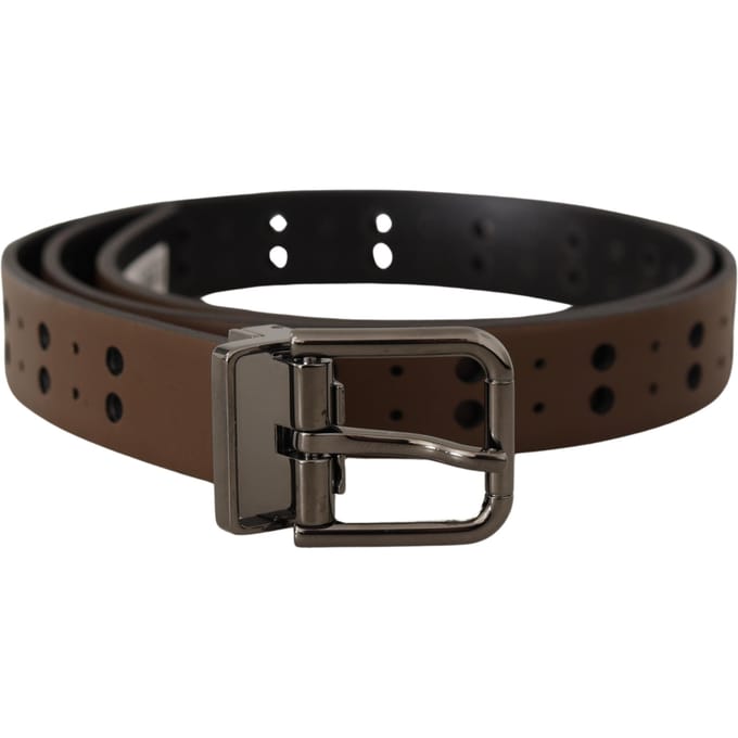 Geperforeerde Leren Riem
