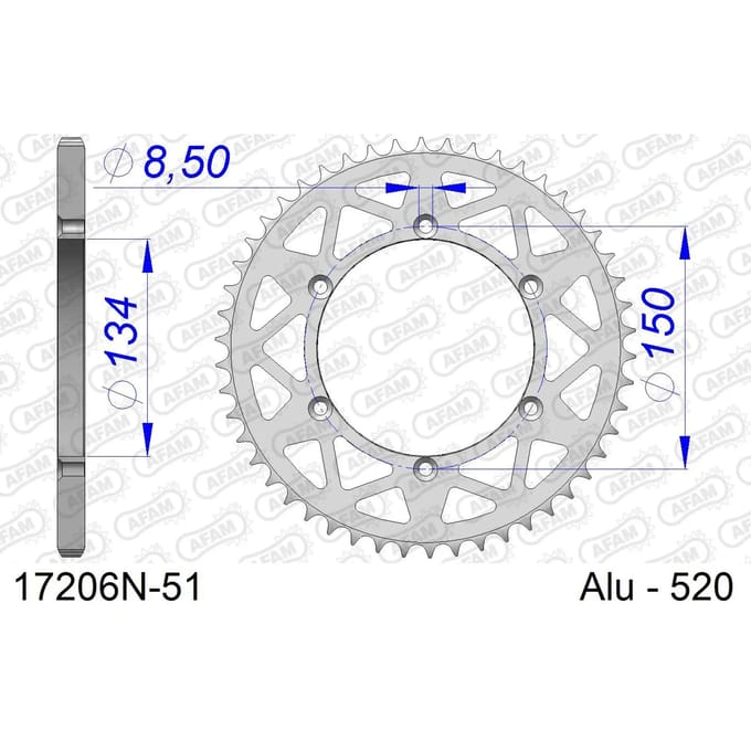 Tandwiel Afam 520 51 dents
