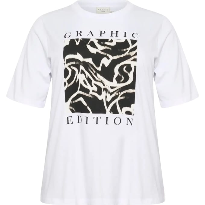 Dames-T-shirt KAFFE Curve KCViola