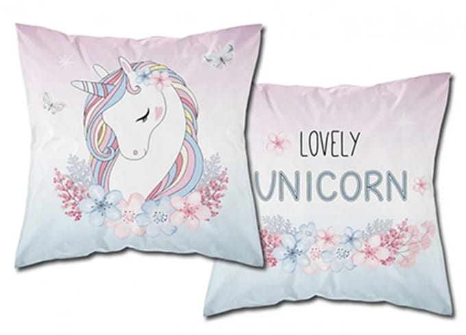 Unicorn sierkussenhoes met Glow in the dark effect