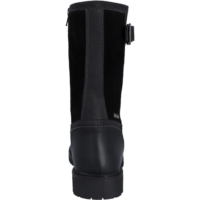 Hunter Canna Enkelboot Leer Dames Zwarte Laarzen