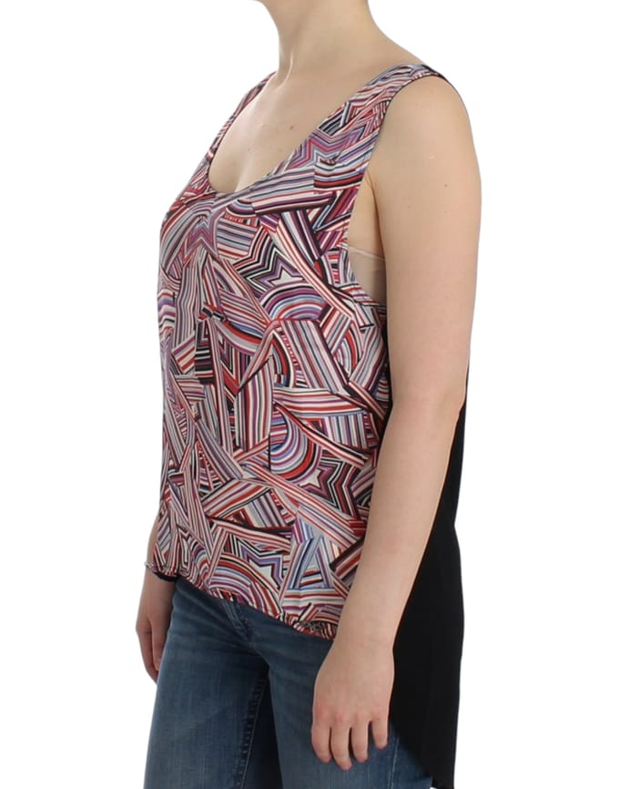 Abstract Print Highlow Tanktop