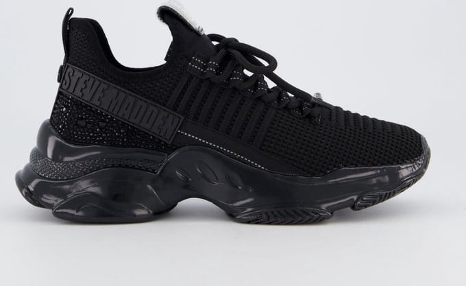 Steve Madden - Dames Maxilla-R-E Sneaker Zwart - Maat 41