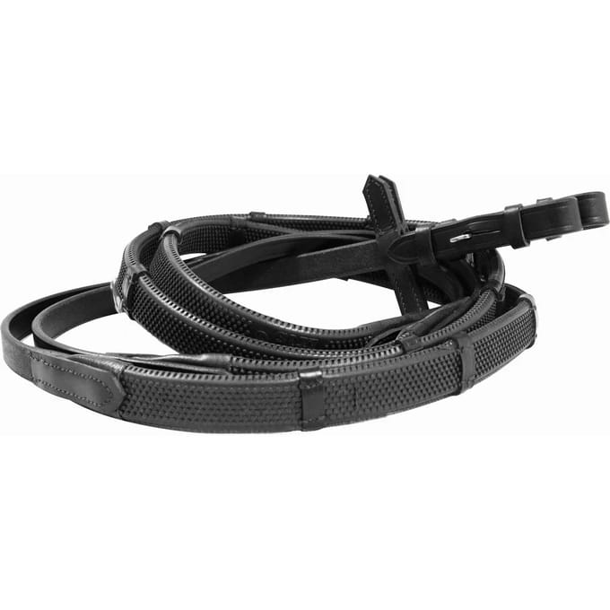 Rubber teugels voor paard met kleine uitsteeksels T de T