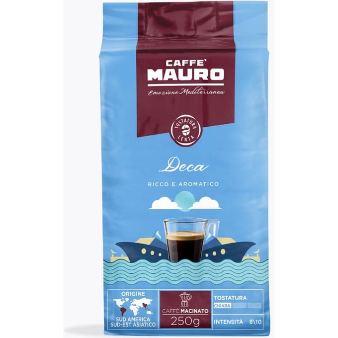 Caffe Mauro Caffè Mauro Decaf 250g gemalen