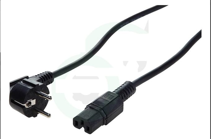 Tefal Apparaatsnoer C15 plug - 3x 0,75mm / zwart - 1 meter