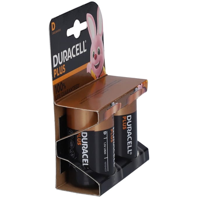 Duracell Batterij Plus lr20/mn1300 10603 2 Batterijen