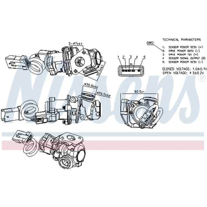 EGR-klep NISSENS 98244