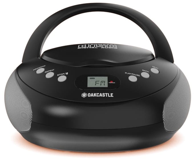 Oakcastle CD250 Draagbare CD Boombox - Bluetooth - FM-radio - Zwart