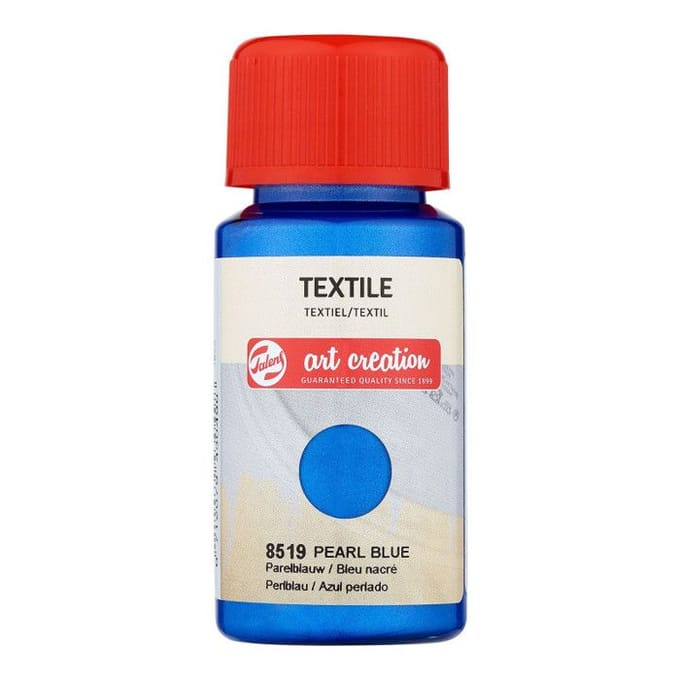 Peinture pour textile - bleu nacré - Talens Art Creation - 50ml bleu